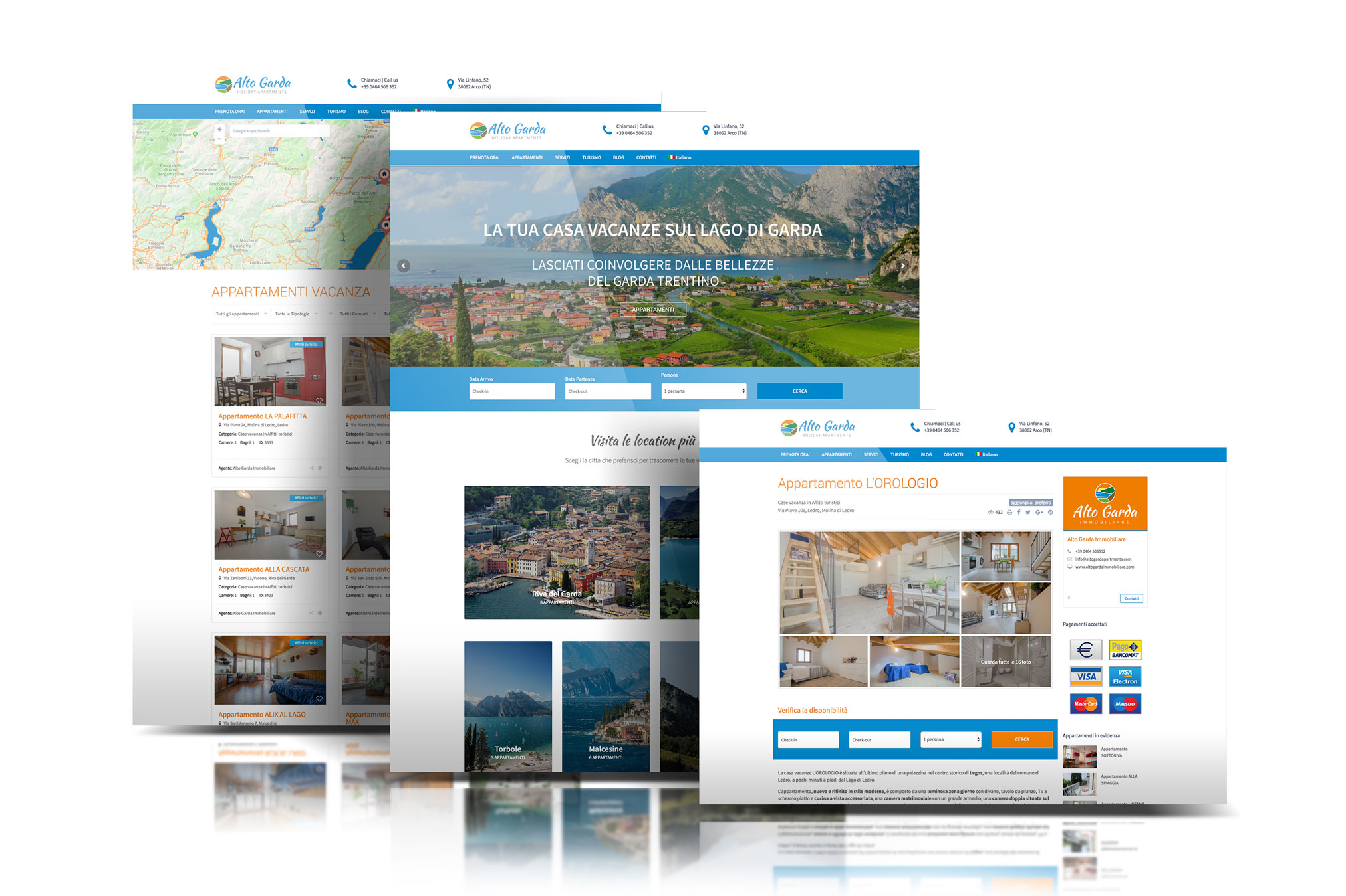 Alto Garda Holiday Apartments portale web per casa vacanze