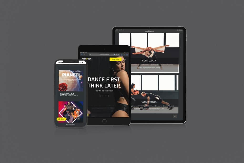 sito web scuola di danza Full out dance lab Giaco studio